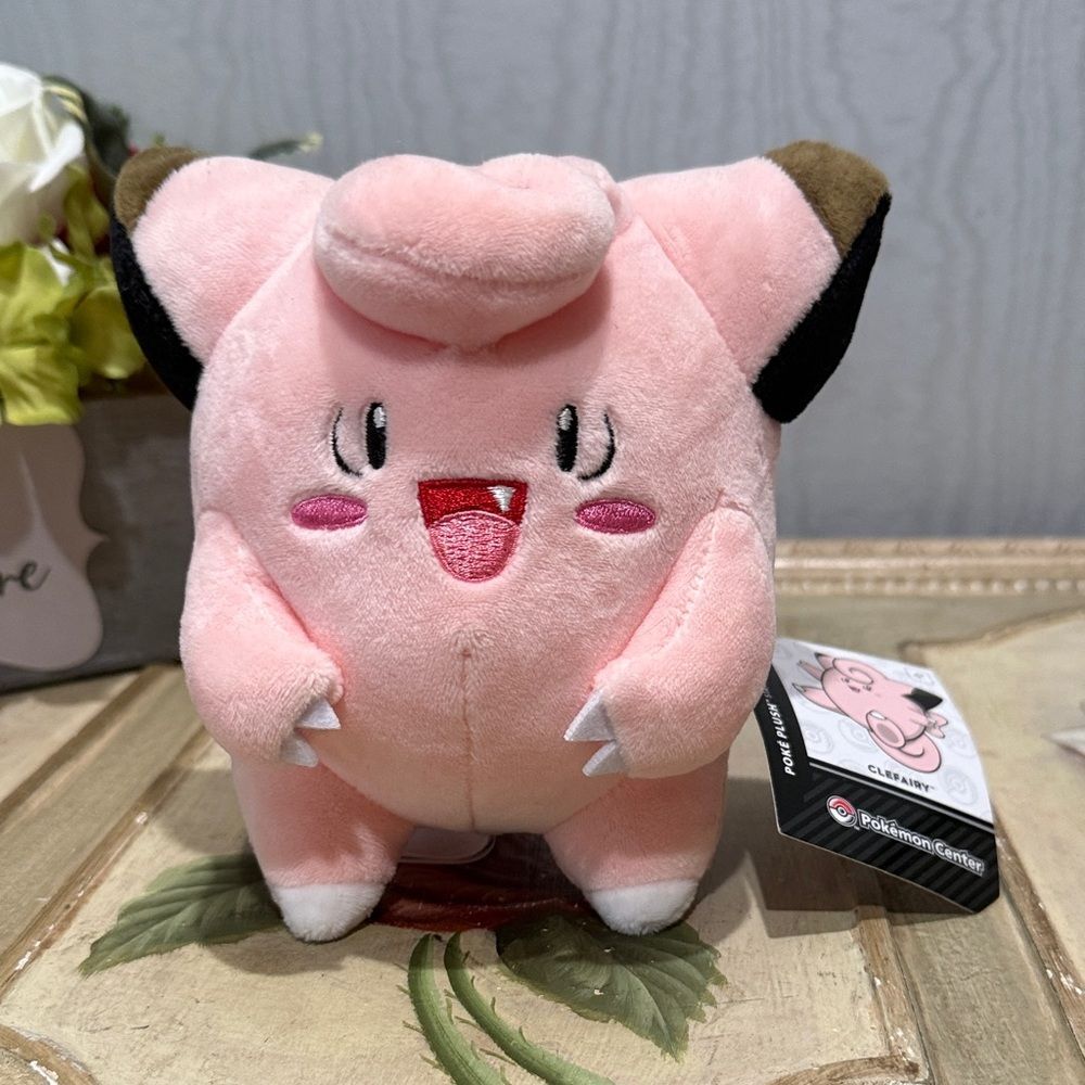 Poke Plush Clefairy Pokémon 2016 EUC